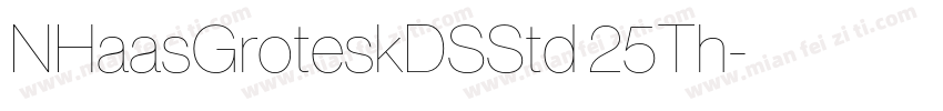 NHaasGroteskDSStd 25Th字体转换